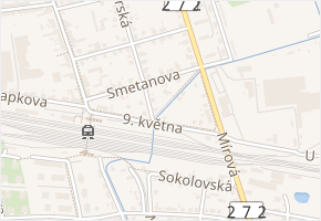U Nadjezdu v obci Lysá nad Labem - mapa ulice