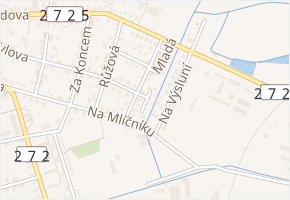 V Zátiší v obci Lysá nad Labem - mapa ulice