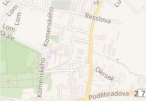 Veleslavínova v obci Lysá nad Labem - mapa ulice
