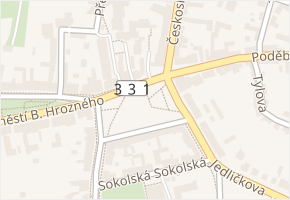 Vichrova v obci Lysá nad Labem - mapa ulice