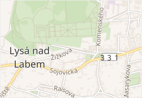 Zámecká v obci Lysá nad Labem - mapa ulice