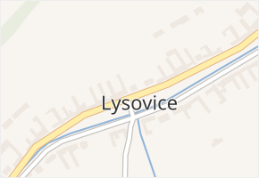 Lysovice v obci Lysovice - mapa části obce