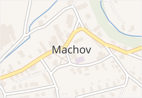 Machov v obci Machov - mapa části obce