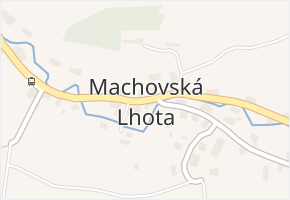 Machovská Lhota v obci Machov - mapa části obce