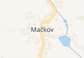 Mačkov v obci Mačkov - mapa části obce