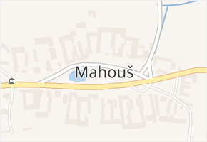 Mahouš v obci Mahouš - mapa části obce