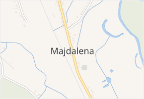 Majdalena v obci Majdalena - mapa části obce