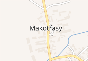 Makotřasy v obci Makotřasy - mapa části obce