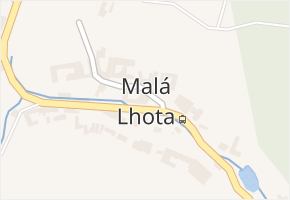 Malá Lhota v obci Malá Lhota - mapa části obce