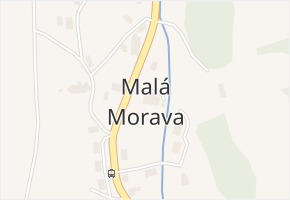 Malá Morava v obci Malá Morava - mapa části obce