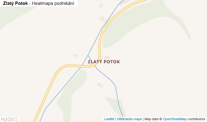 Mapa Zlatý Potok - Firmy v části obce.