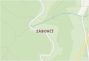 Záborčí v obci Malá Skála - mapa části obce