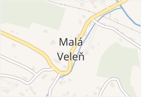 Malá Veleň v obci Malá Veleň - mapa části obce
