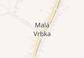 Malá Vrbka v obci Malá Vrbka - mapa části obce