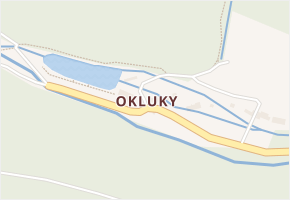 Okluky v obci Malé Hradisko - mapa části obce
