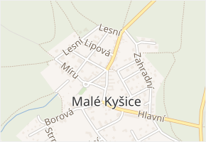 5. května v obci Malé Kyšice - mapa ulice