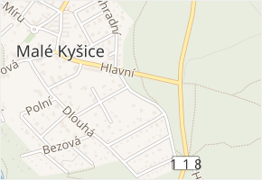 Berounská v obci Malé Kyšice - mapa ulice