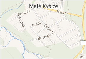 Břidlicová v obci Malé Kyšice - mapa ulice