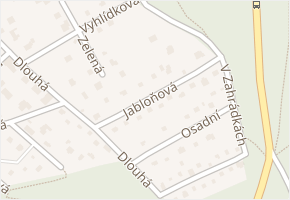 Jabloňová v obci Malé Kyšice - mapa ulice