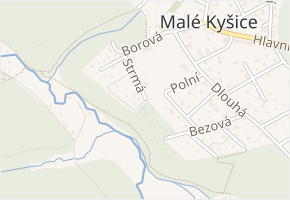 Krátká v obci Malé Kyšice - mapa ulice