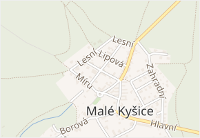 Spojovací v obci Malé Kyšice - mapa ulice