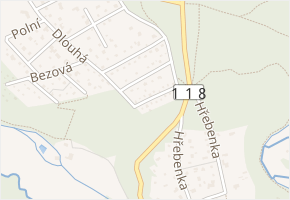 V Zahrádkách v obci Malé Kyšice - mapa ulice
