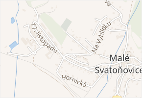 17. listopadu v obci Malé Svatoňovice - mapa ulice
