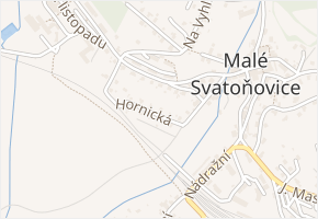 Hornická v obci Malé Svatoňovice - mapa ulice