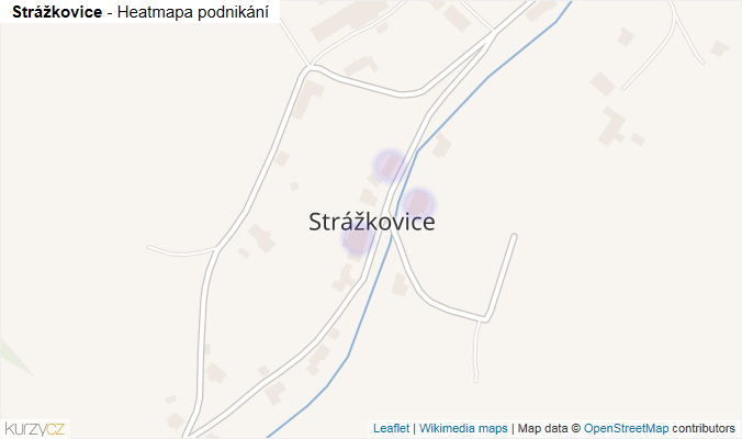 Mapa Strážkovice - Firmy v části obce.