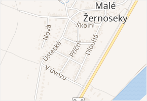 Příční v obci Malé Žernoseky - mapa ulice