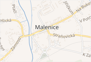 Na Návsi v obci Malenice - mapa ulice
