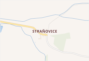 Straňovice v obci Malenice - mapa části obce
