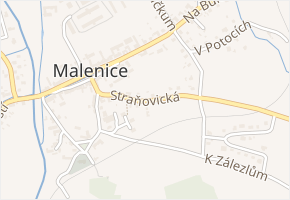 Straňovická v obci Malenice - mapa ulice