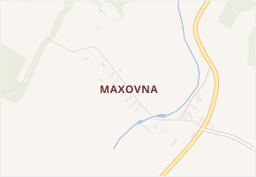 Maxovna v obci Malešov - mapa části obce