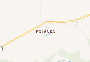 Polánka v obci Malešov - mapa části obce