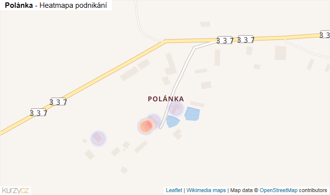 Mapa Polánka - Firmy v části obce.