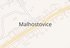 Malhostovice v obci Malhostovice - mapa části obce