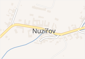 Nuzířov v obci Malhostovice - mapa části obce