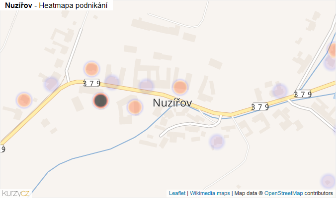 Mapa Nuzířov - Firmy v části obce.