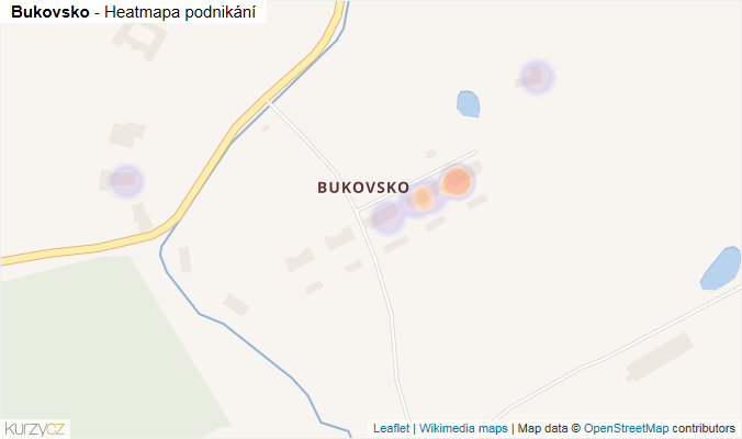 Mapa Bukovsko - Firmy v části obce.