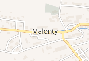 Malonty v obci Malonty - mapa části obce