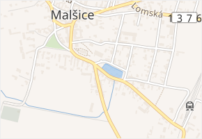 K Nádraží v obci Malšice - mapa ulice