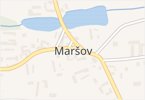 Maršov v obci Malšice - mapa části obce