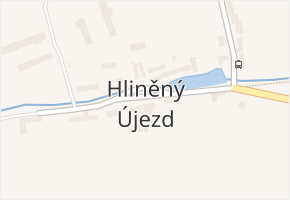Hliněný Újezd v obci Malý Bor - mapa části obce