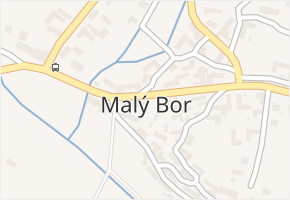 Malý Bor v obci Malý Bor - mapa části obce