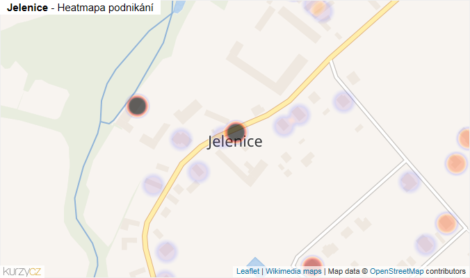Mapa Jelenice - Firmy v části obce.