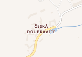Česká Doubravice v obci Manětín - mapa části obce