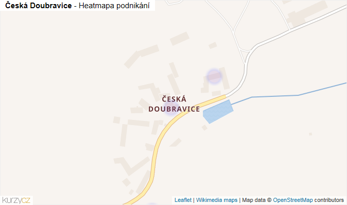 Mapa Česká Doubravice - Firmy v části obce.