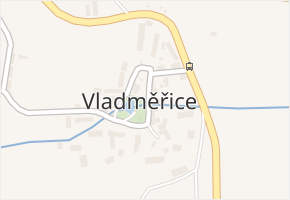 Vladměřice v obci Manětín - mapa části obce