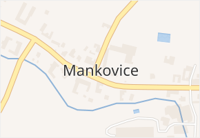 Mankovice v obci Mankovice - mapa části obce